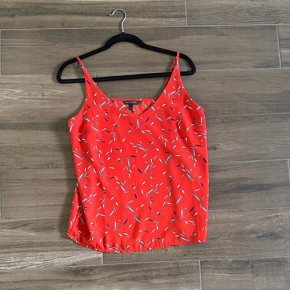 Banana Republic Red Patterned Camisole